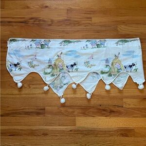 Adorable Cottagecore Curtain/ Valance Farmhouse Country Animals 56”x13”